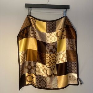Coach Legacy Patchwork Silk Scarf